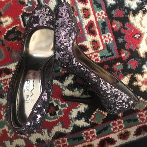 Purple Sequin Heels